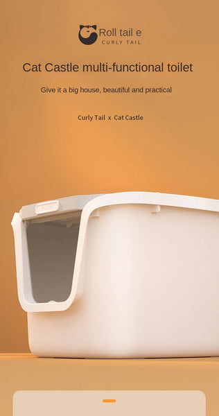 Super Large Cat Litter Box with Lift Cover – Spacious, Easy Clean, Multi-Directional Access - Image 6