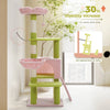 Flower Cat Tree, Multi-Level Cat Tower with Sisal Scratching Posts, Hammock, Ramp, Top Perch, Cat Condo for Indoor, Kitten Toys - Image 5