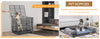 Wooden Cat Cave Bed Furniture Kitten Sleep Lounge House Bed with Cushion Pad Litter Box for Indoor Cats - Image 7
