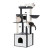 Pawsh Comfort™ Multi-Level Indoor Wood Cat Tree – Spacious Condo, Scratching Posts, Hammock, Top Perch & Cat Toys - Image 28