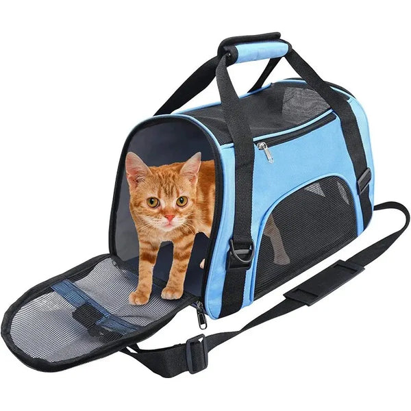 Pawsh Comfort™ Soft-Sided Portable Pet Travel Carrier – Folding Carrier for Cats, Dogs & Puppies - Image 8