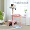 Pawsh Comfort™ Flower Cat Tree – Large Metal Frame Hammock, Sisal Scratching Posts & Pink Perch, Small Indoor Cat Tower - Image 16