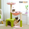 Pawsh Comfort™ Flower Cat Tree – Large Metal Frame Hammock, Sisal Scratching Posts & Pink Perch, Small Indoor Cat Tower - Image 2