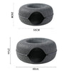 Donut Cat Bed Interactive Tunnel Pet Felt Indoor Toys Cats House Kitten Training Toy Cat Kennel Pets Supplies - Image 6