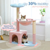 Pawsh Comfort™ Flower Cat Tree – Large Metal Frame Hammock, Sisal Scratching Posts & Pink Perch, Small Indoor Cat Tower - Image 17