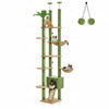 Pawsh Comfort™ Adjustable Floor-to-Ceiling Cactus Cat Tree – Tall Indoor Cat Tower with Condo, Hammock & Scratching Posts - Image 1