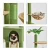 Pawsh Comfort™ Adjustable Floor-to-Ceiling Cactus Cat Tree – Tall Indoor Cat Tower with Condo, Hammock & Scratching Posts - Image 7
