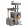 Pawsh Comfort Large Cat Tree – Multi‑Level Indoor Tower with 2 Condos, Sisal Posts & Ramp - Image 1
