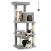 Pawsh Comfort™ 5-Level Cat Tree Tower – Sturdy Metal Frame with Condo, Hammock, Scratching Posts & Large Top Perch for Indoor Cats - Image 2