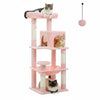 Pawsh Comfort™ 5-Level Cat Tree Tower – Sturdy Metal Frame with Condo, Hammock, Scratching Posts & Large Top Perch for Indoor Cats - Image 4