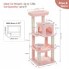Pawsh Comfort™ 5-Level Cat Tree Tower – Sturdy Metal Frame with Condo, Hammock, Scratching Posts & Large Top Perch for Indoor Cats - Image 10