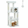 Pawsh Comfort™ 5-Level Cat Tree Tower – Sturdy Metal Frame with Condo, Hammock, Scratching Posts & Large Top Perch for Indoor Cats - Image 5
