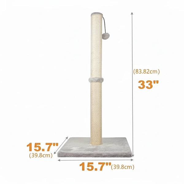 Pawsh Comfort™ Two-Section Vertical Cat Climbing Frame – Modern Cat Tower with Dual Sisal Scratching Posts & Stable Design - Image 10
