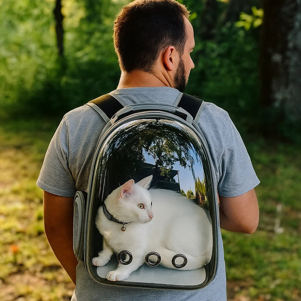 Pawsh Market™ Transparent Bubble Pet Backpack – Stylish Cat & Dog Carrier - Image 5