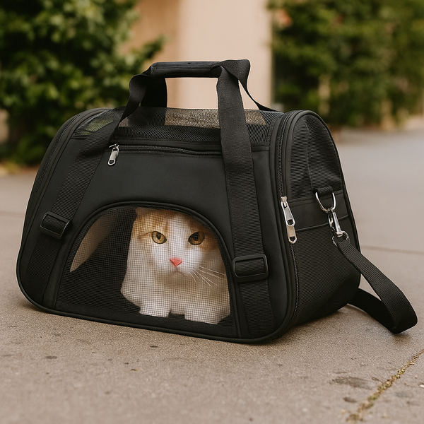 Pawsh Market™ Portable Pet Carrier Bag – Breathable Mesh Handbag for Small Dogs & Cats - Image 7