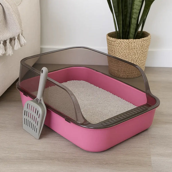 Pawsh Market™ Semi-Enclosed Cat Litter Box – Compact, Easy Clean, Low Dust Design for Cats - Image 5